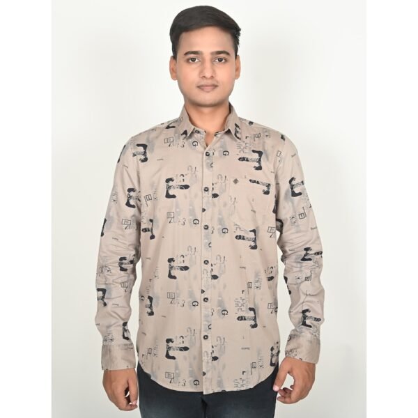 Twill Cotton Men's Regular Fit Full Sleeves Casual Shirt
